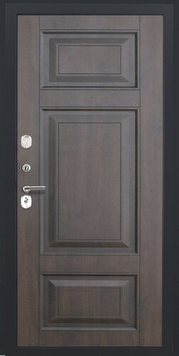 Металлические двери Luxor - 3b - ФЛ-659 (12мм, nussbaum+черная патина винорит)