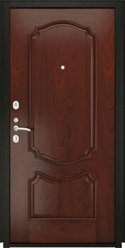Металлическая дверь L - 37 - Венеция (26мм, красное дерево)