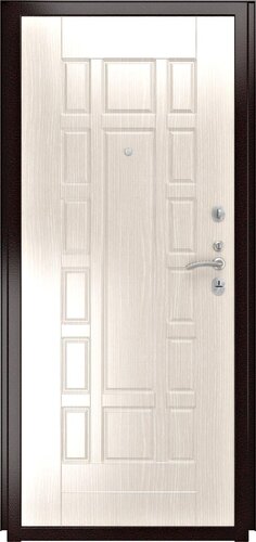 Металлическая дверь Luxor - 37 - ПВХ 185 (10мм, белая эмаль)